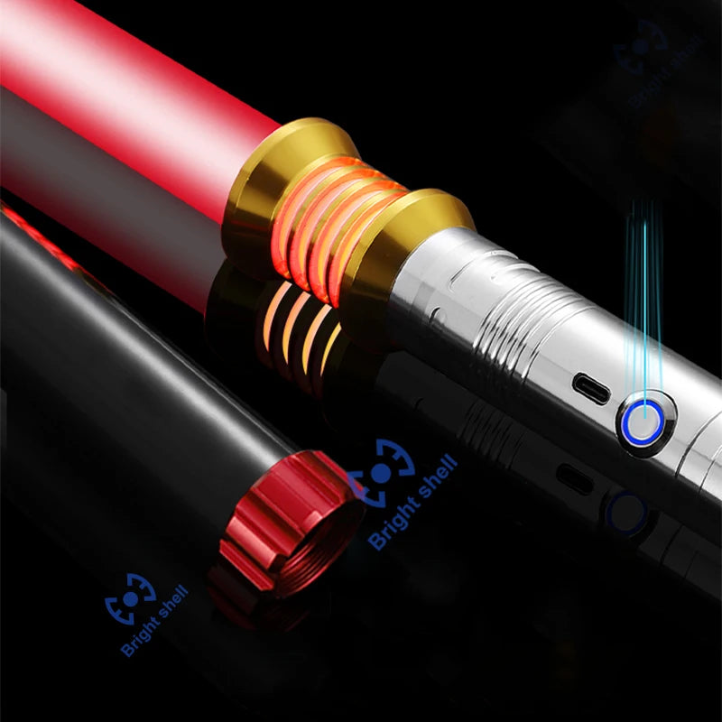 RGB Metal Lightsaber Toy – 15-Color Changing Laser Sword with Sound Effects, Force FX Jedi Blaster Gift for Kids