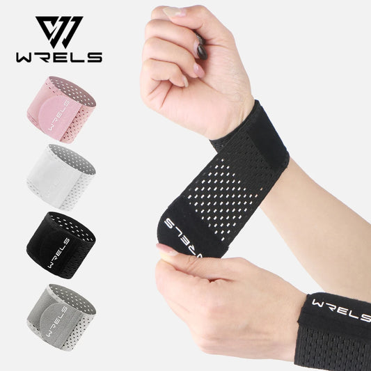 WRELS Adjustable Sports Wristband — Elastic Compression Wrist Wraps for Basketball, Weight Training, and Support