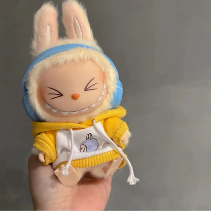 Labubu Doll Accessories — 17cm Fashion & 10cm Cotton Doll Macaron Color Earphones for Labubu Dolls