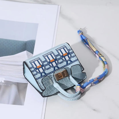 New Mini House Small Bag - Handheld, Portable with Hand Rope, Bluetooth Earphone Bag, Zero Wallet, Multi-Functional Small Bag