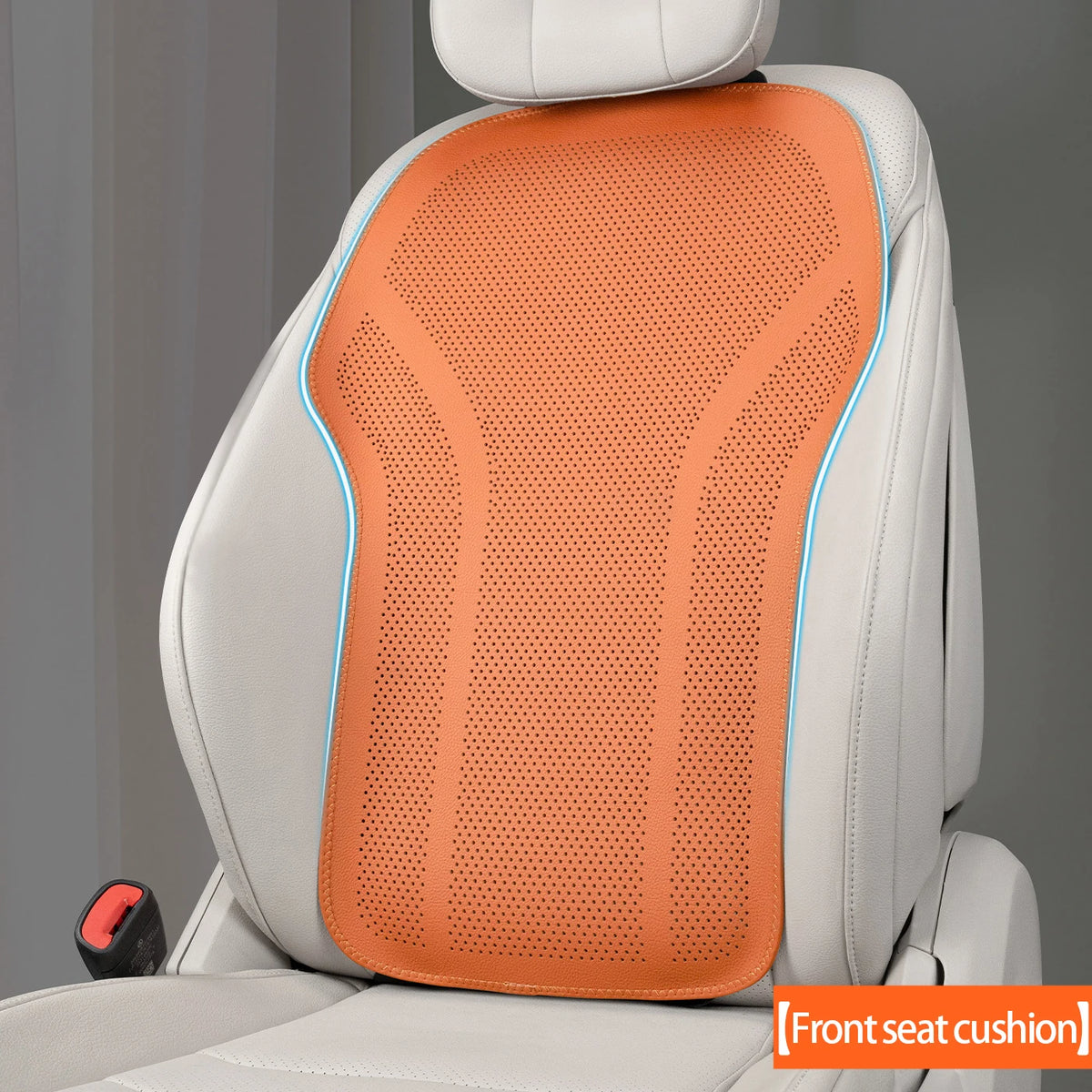 Universal Leather Car Seat Cushion - Breathable Perforated Four-Season Seat Cover