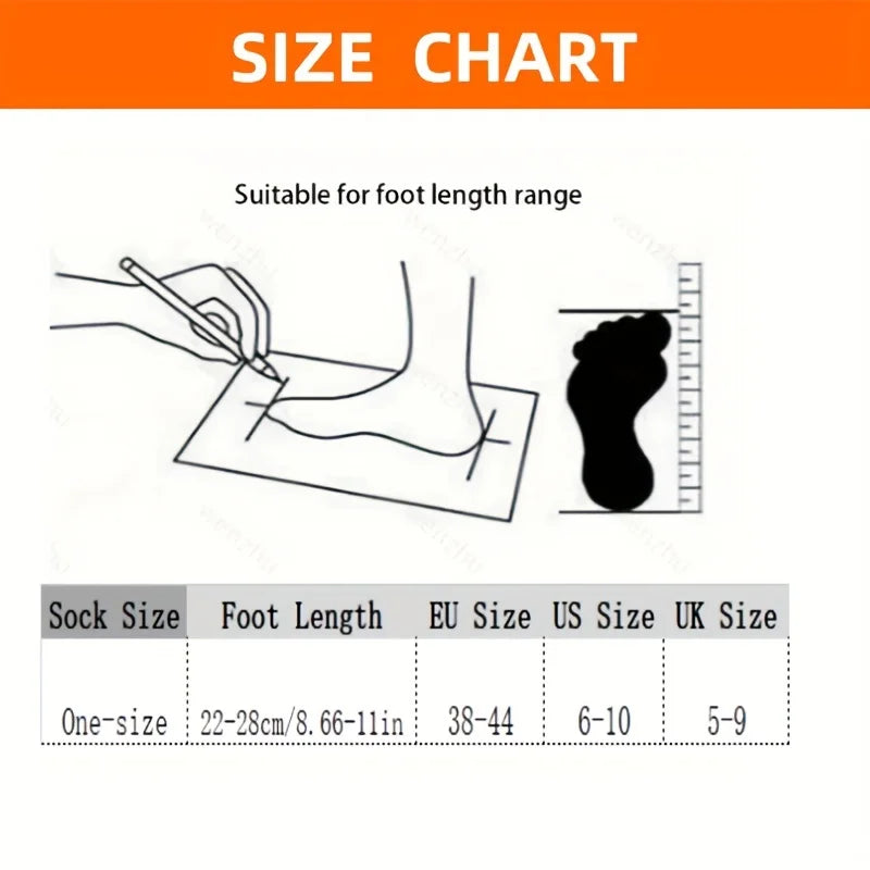 5 Pairs Women’s Warm Wool Socks – Soft Mid-Length Autumn Winter Cashmere Anti-Freeze Socks