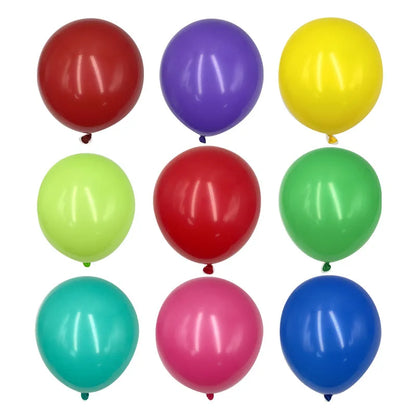 50/100PCS Rainbow Matte Balloons 5 Inch – Round Colorful Party Balloons for Wedding, Birthday & Holiday DIY Decoration Supplies