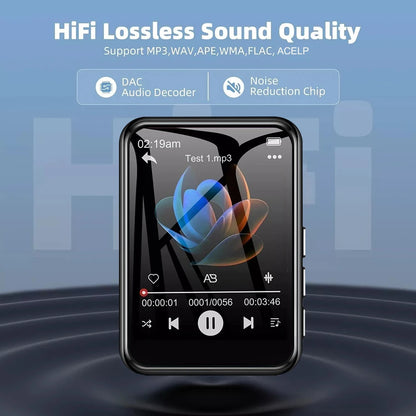 32GB MP3 Player with 2.4" Touch Screen & Bluetooth 5.4 – HiFi Music Player with Speaker, Recorder, Ebook & Photo Viewer