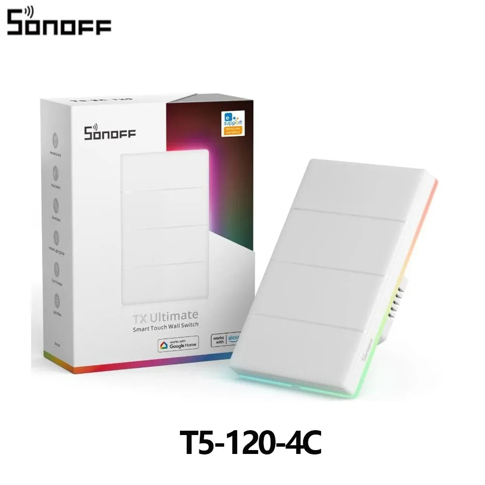SONOFF TX Ultimate Smart Wall Switch - Full Touch LED Light Switch with Alexa & SmartThings Support