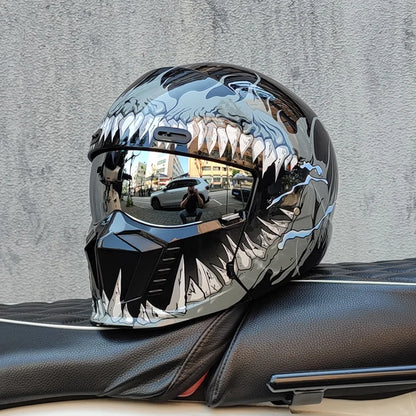 Retro Scorpion Half Motorcycle Helmet – Vintage Locomotive Style Multi-Purpose Moto Helmet (M-XXXL)