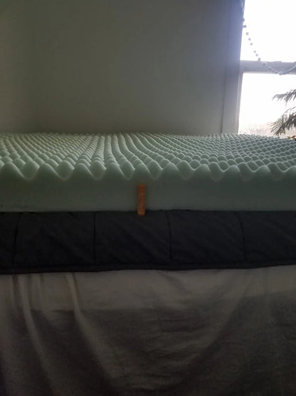 Memory Foam Tatami Mattress Topper - 2 Inch Gel-Infused Foam, Plush & Pressure-Relieving, CertiPUR Certified