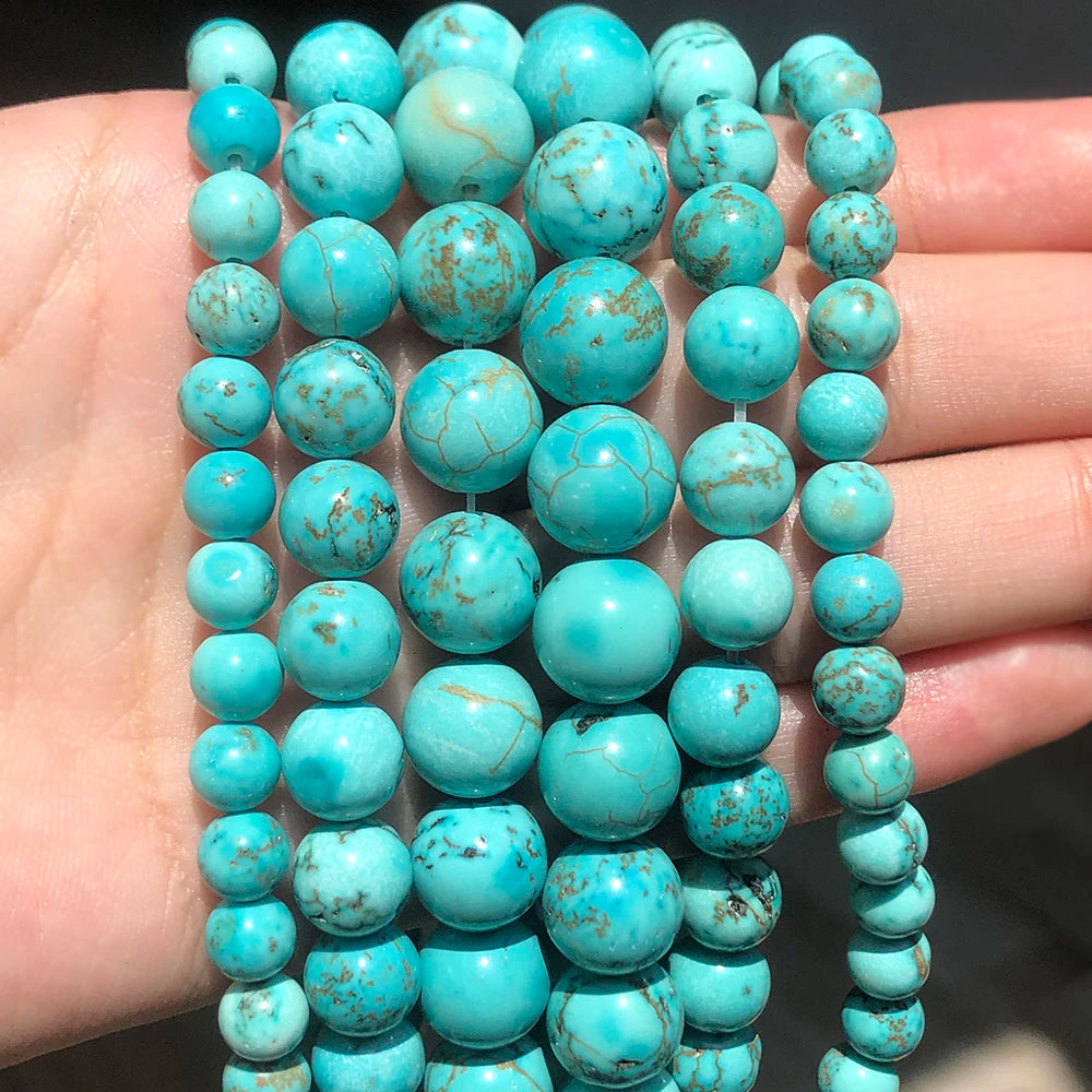 Natural Flame Stone Beads - Yooperlite & Fire Sodalite Loose Spacer Beads for DIY Bracelets and Necklaces