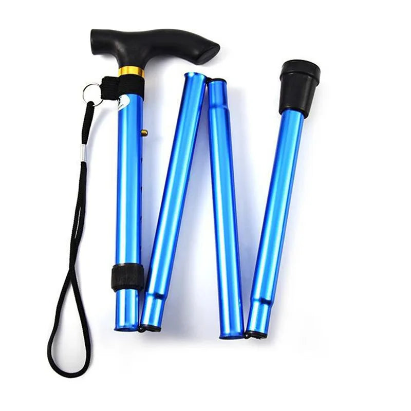 Hiking Camping Mountaineering Poles - Telescopic Walking Stick Trekking Poles Folding Cane Crutches Pole, Unisex