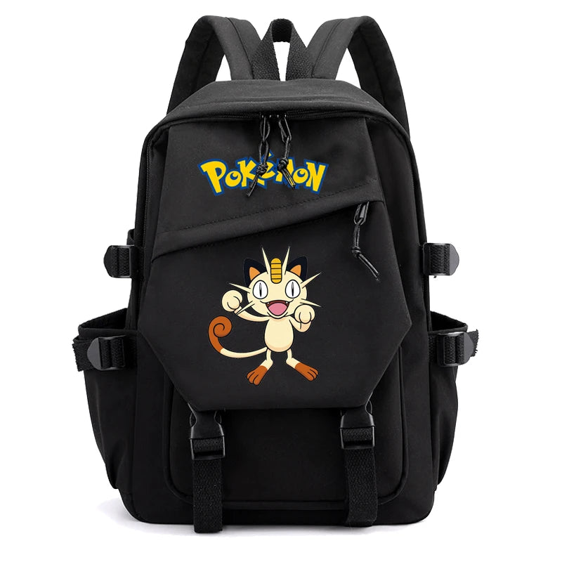 Pokemon Waterproof Women’s Backpack – Pikachu, Gengar, Snorlax Schoolbag for Girls & Students