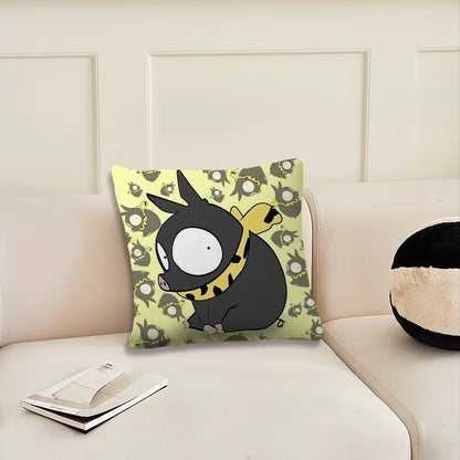 Anime Cute Ranma P-chan & Ryoga Pig Cushion Cover – Sofa, Bedroom & Office Pillow Case for Nap Time