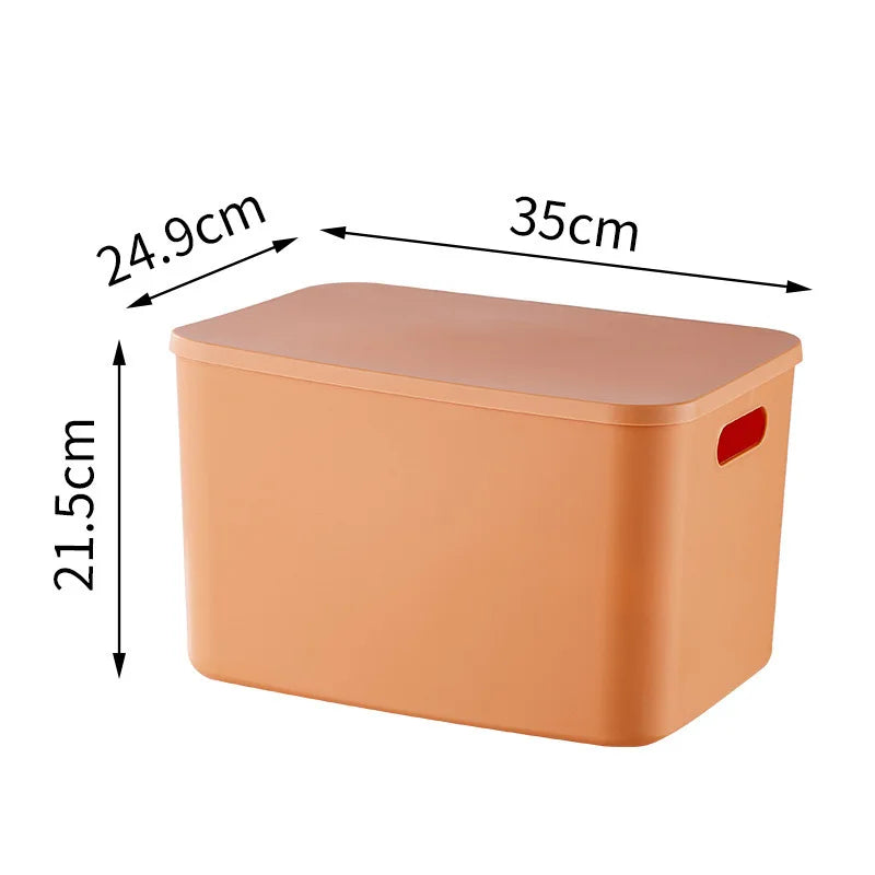 Plastic Storage Box Organizer – Stackable Colorful Baskets for Jewelry, Lipstick, Toys, Underwear & Desktop Snacks