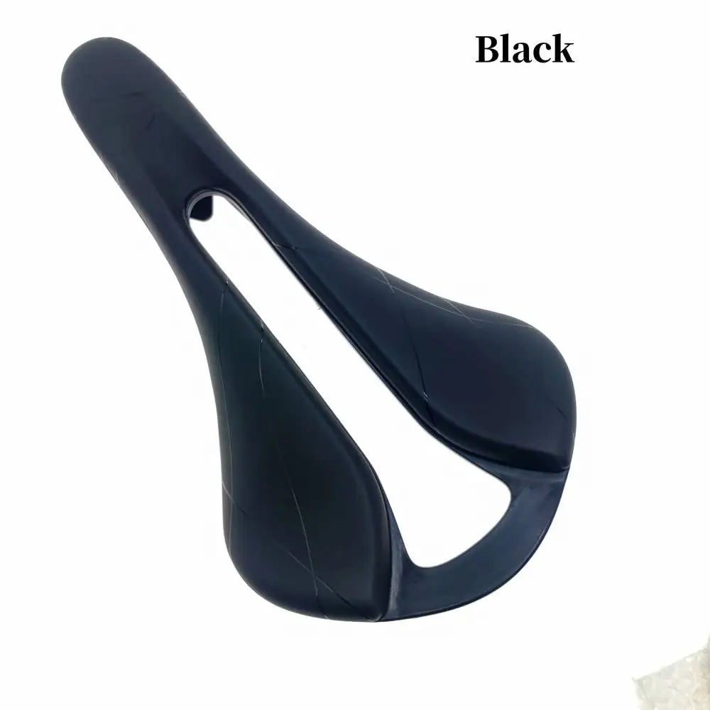 Breathable Hollow Bicycle Saddle - Soft PU Leather Comfort Seat for MTB Mountain & Road Bikes