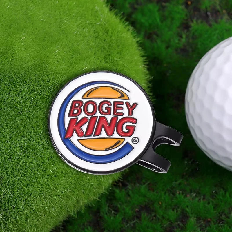 Bogey Ball King Golf Hat Clips – Magnetic Golf Ball Marker, Trendy Cap Clip Jewelry Gift for Golf Lovers