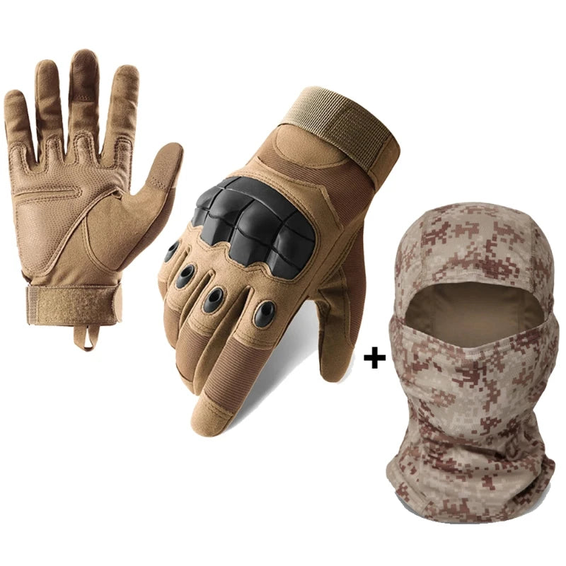Moto Men’s Full Finger Motorcycle Gloves – Black Touchscreen Motorbike & Motocross Riding Protective Gear