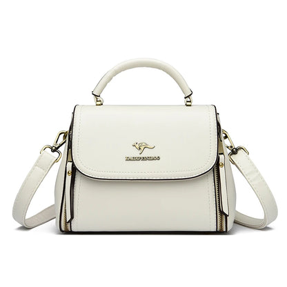 Luxury Women’s Leather Designer Handbag – High Quality Casual Tote Top-Handle Shoulder Messenger Bag