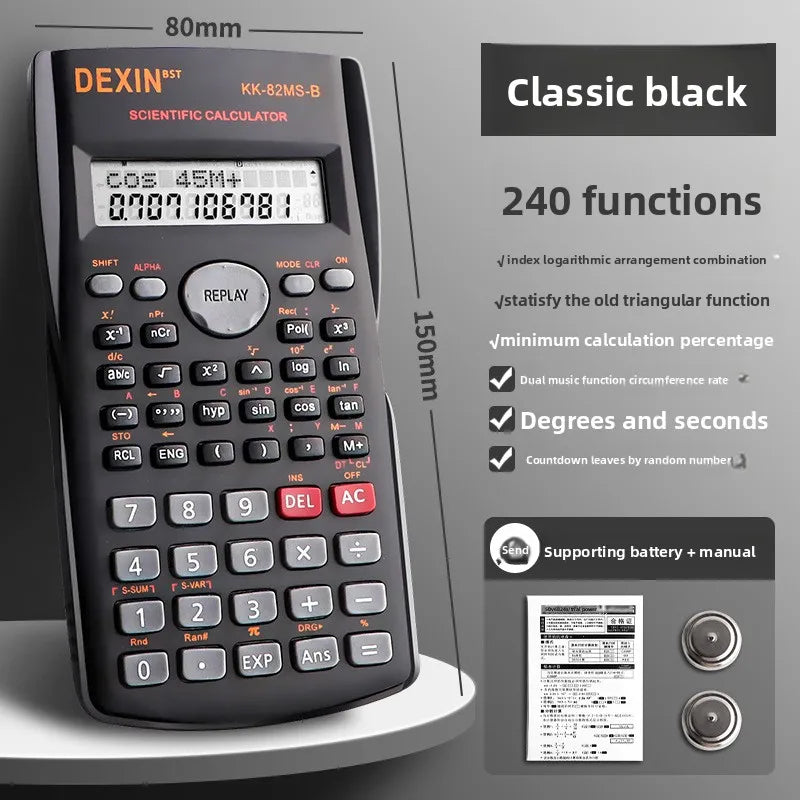 Student Scientific Calculator for Exams – Electronic Accounting & Math Functions, Primary School to CPA Use, Grade 4 Special Purpose Calculator