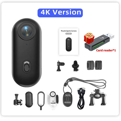 Mini 1080P/4K Magnetic POV Camera - Pocket Vlog Body Chest Recorder with WiFi, Waterproof Design for Sports, Cycling and Helmet Use