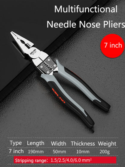 Multifunctional Universal Diagonal & Needle Nose Pliers – Electrician Wire Cutters and Hand Tools
