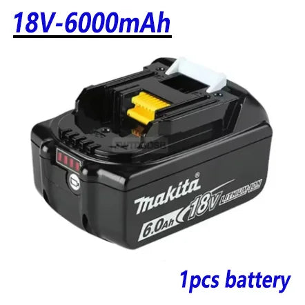 100% Compatible Makita 18V 6000mAh Rechargeable Lithium-Ion Battery – Replacement for BL1860, BL1830, BL1850, BL1860B Tools