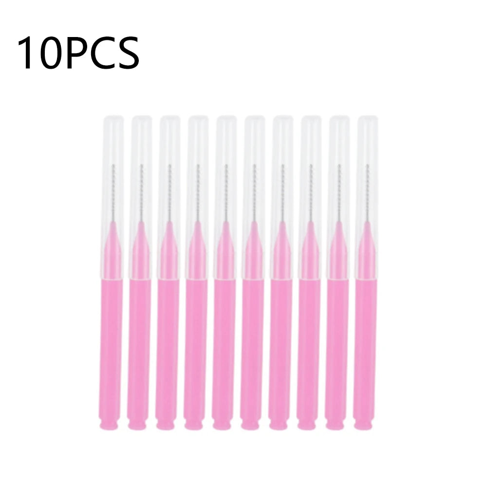 10/20/50PCS Mini Eyebrow & Lash Brushes – Disposable Bendable Brow Perm & Micro Eyelash Applicator Tools