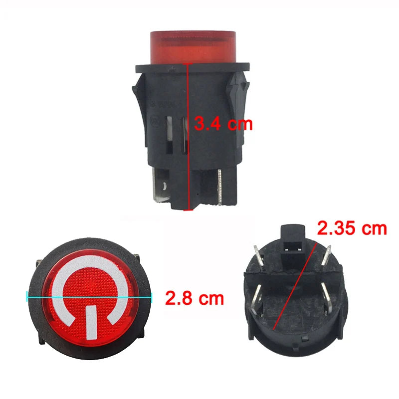 Kids Electric Ride-On Car Switch - Replacement Power Switch for Toy Cars, Motorcycles & Remote Control Vehicles