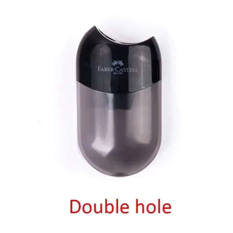 Double & Single Hole Transparent Pencil Sharpener – Creative Pen Knife for Kids & Students, School Supplies