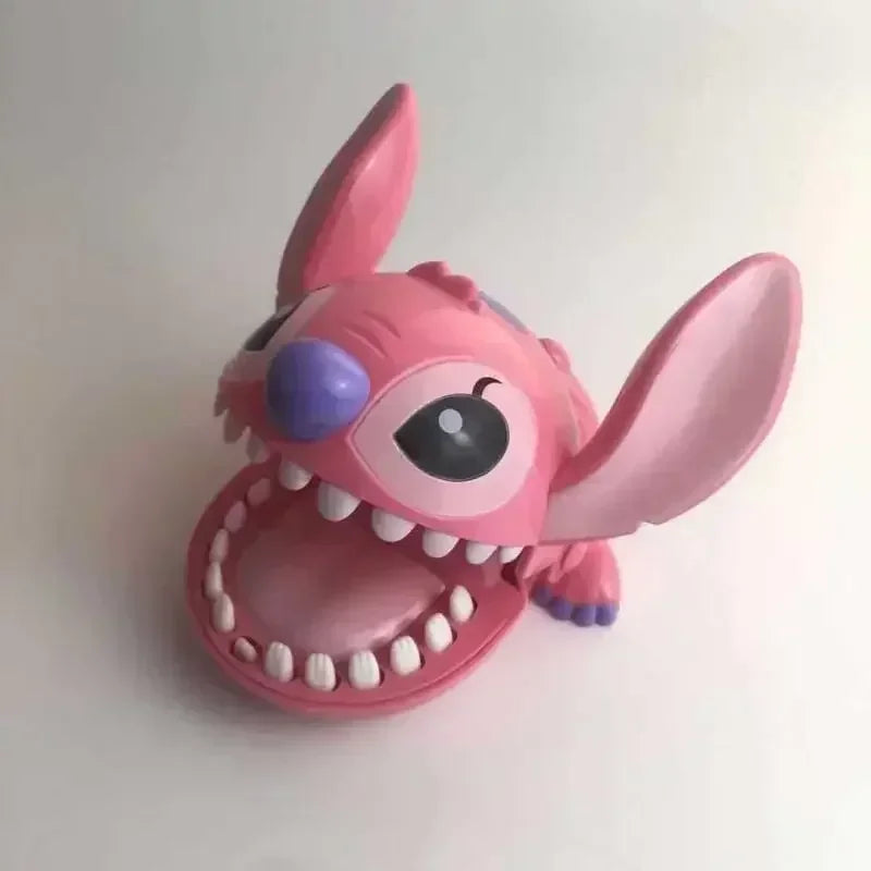 Disney Stitch Bite Finger Figures - Anime Dentist Push Teeth Game, Funny Toy Model for Kids, Baby Birthday Gift