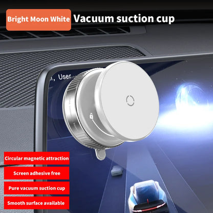 Magnetic Car Phone Mount – 360° Rotation, Vacuum Adsorption with Super Strong Suction for iPhone 12-16 Smartphones