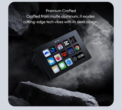 Ulanzi D200 Live Streaming Controller – 13 LCD Keys for Vlog, Content Creation, Photo & Video Editing, Gaming, Office Work
