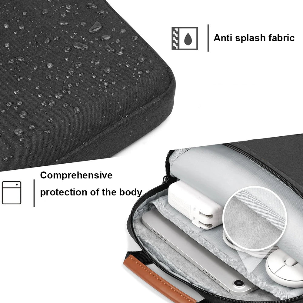 Tablet Handbag Case Sleeve - Portable Pouch for iPad 9th/8th, Air 4/5, Xiaomi, Lenovo 9.7-11in Tablets