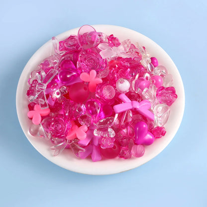 Candy Color Acrylic Beads - Mixed Style DIY Beads for Handmade Bracelets, Phone Chains & Jewelry Making