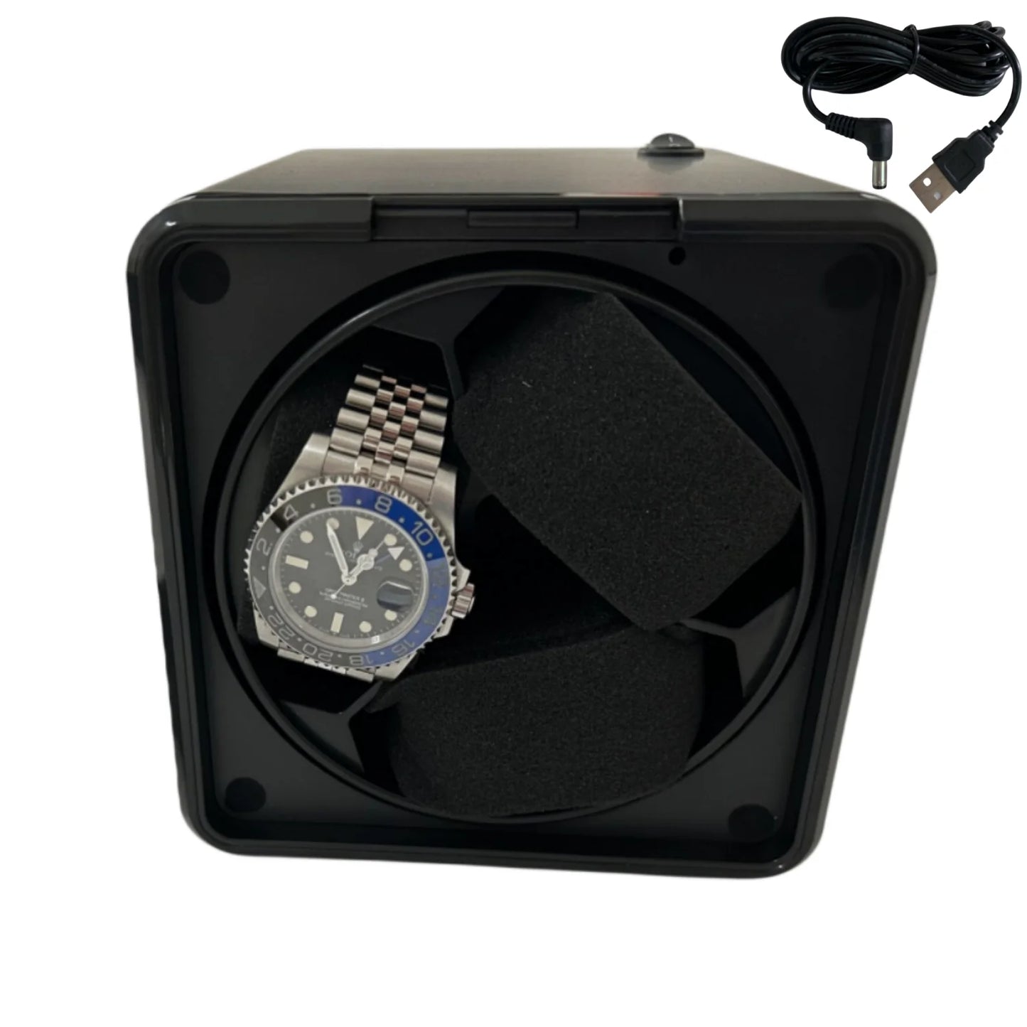 Vertical Watch Winder Box – Silent Motor, Automatic Rotator, Mechanical Watch Display & Organizer