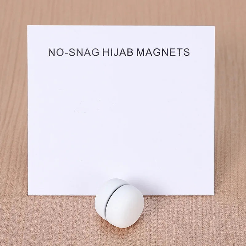 WLP Magnetic Hijab Clips - Solid Color Round Strong Magnet Pins for Silk Scarves Shawls Turban Accessories