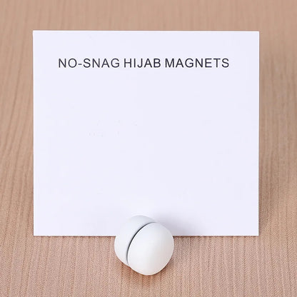 WLP Magnetic Hijab Clips - Solid Color Round Strong Magnet Pins for Silk Scarves Shawls Turban Accessories