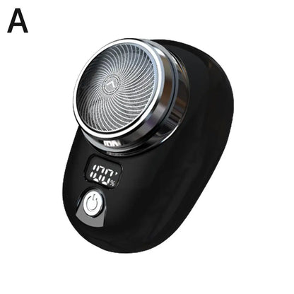 Portable Mini Electric Razor for Men – Cordless Pocket Beard Shaver with Digital Display