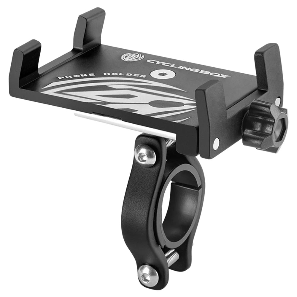 360° Rotatable Aluminum Alloy Bicycle & Motorcycle Phone Holder – MTB Bike GPS Handlebar Mount Stand
