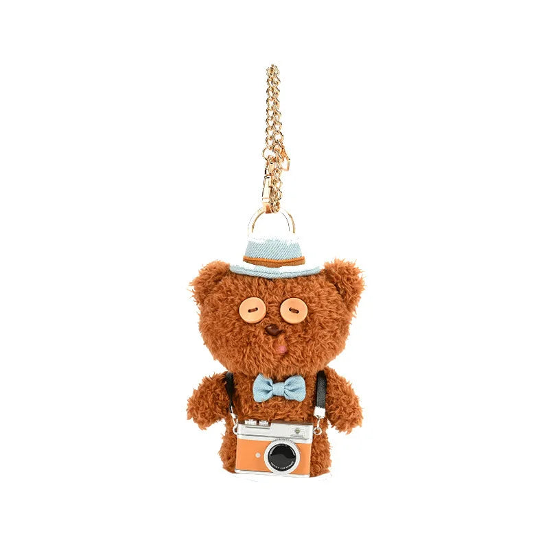 Cartoon Anime Minions Plush Keychain – Stuffed Animal Bag Hanging Toy, Perfect Gift for Kids