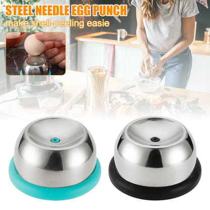 Stainless Steel Egg Piercer & Hole Puncher — Durable Kitchen Tool for Raw Eggs, Poaching & Baking