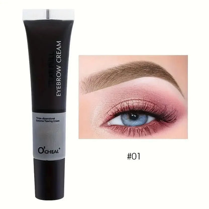 Long-Lasting Eyebrow Gel Makeup — Semi-Permanent Waterproof Sweat-Proof Tint Cream for Natural Color & Shape