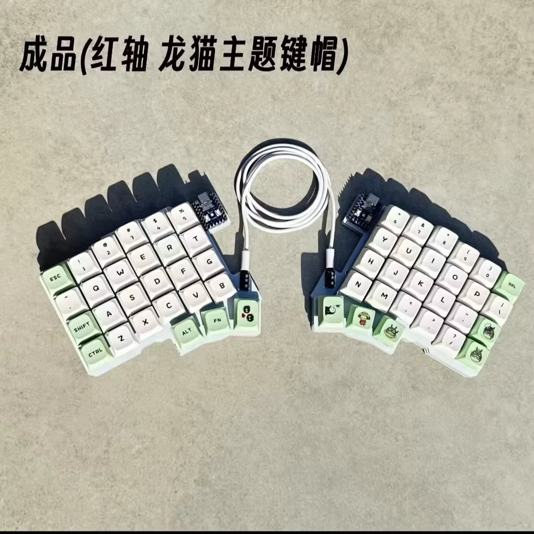 Silakka54 Split Wired Hot-Swap Keyboard — Ergonomic RP2040zero, QMK/VIAL Supported, Custom PC Gamer Accessory