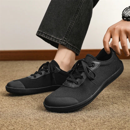 SNORW Wide Barefoot Shoes - Zero Drop Casual Sneakers for Men & Women, Perfect for Outdoor Trail Running