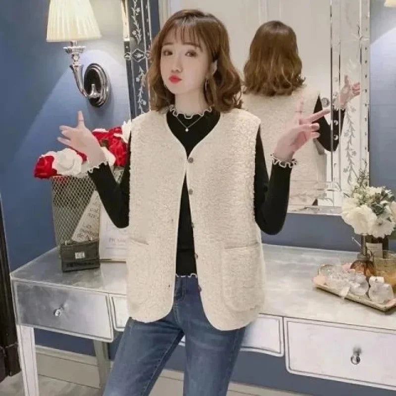 Women’s Thickened Hooded Cotton Jacket – Fleece-Lined Winter Coat, Warm Mommy-Style Outerwear by AE Stock