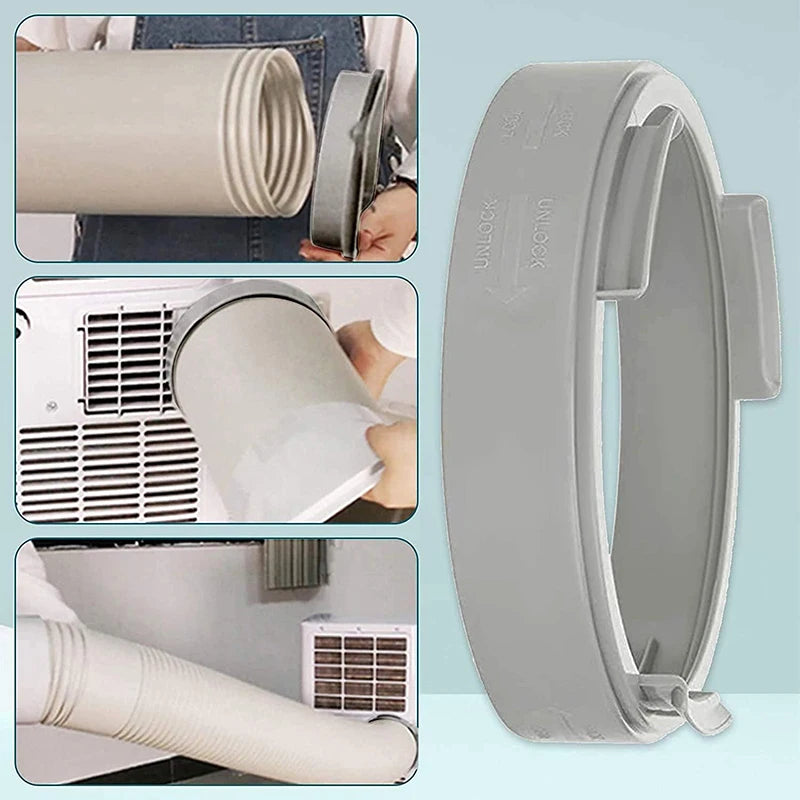 150mm Portable AC Exhaust Hose Connector – Replacement Duct Interface & Window Adapter for Air Conditioner Units