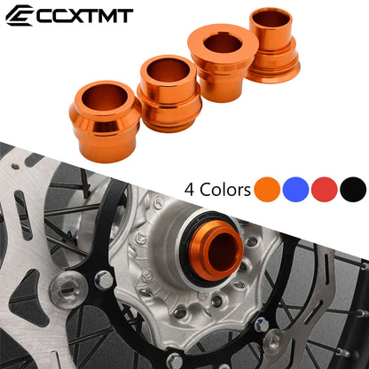 CNC Motorcycle Wheel Axle Hub Spacer Set – Front & Rear for KTM EXC/EXC-F/XC-W/XCF-W 125–530 (2008–2023) Durable Performance Parts