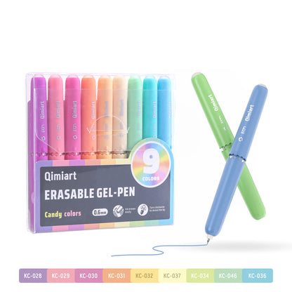 Cute Eggshell Erasable Gel Pens - Retractable Fine-Point Pens with Vibrant Erasable Ink for School, Office & Writing