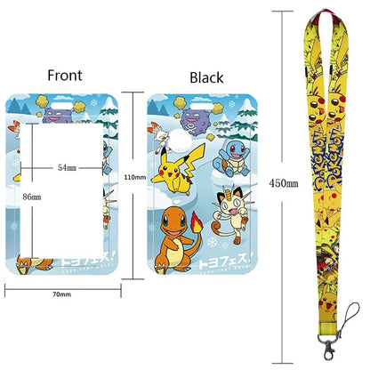 Pikachu Neck Strap Lanyard for Keys – ID Badge Holder, Keychain, Key Rings, Fashion Accessory Gift