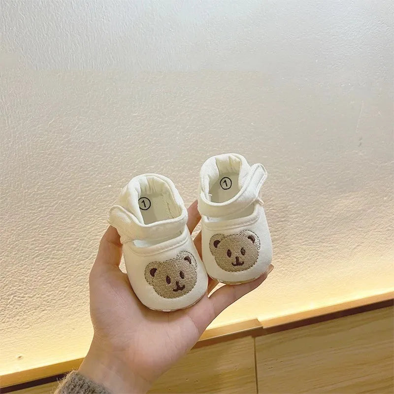 Cute Bear Baby Sandals - Soft Sole First-Step Shoes for Infants & Toddlers 0–18 Months