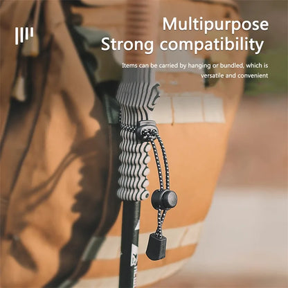Adjustable Elastic Rope Set — Backpack & Trekking Pole Holder for Hiking, Mountaineering, 2/4/6pcs