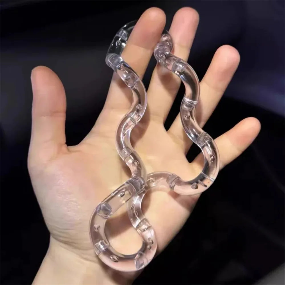 Deformable Rainbow Rope Fidget Toy - Knotting Stress Relief & Sensory Toy